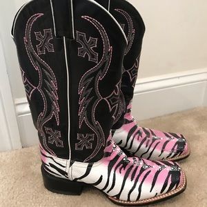 Nocona STINGRAY zebra stripe
